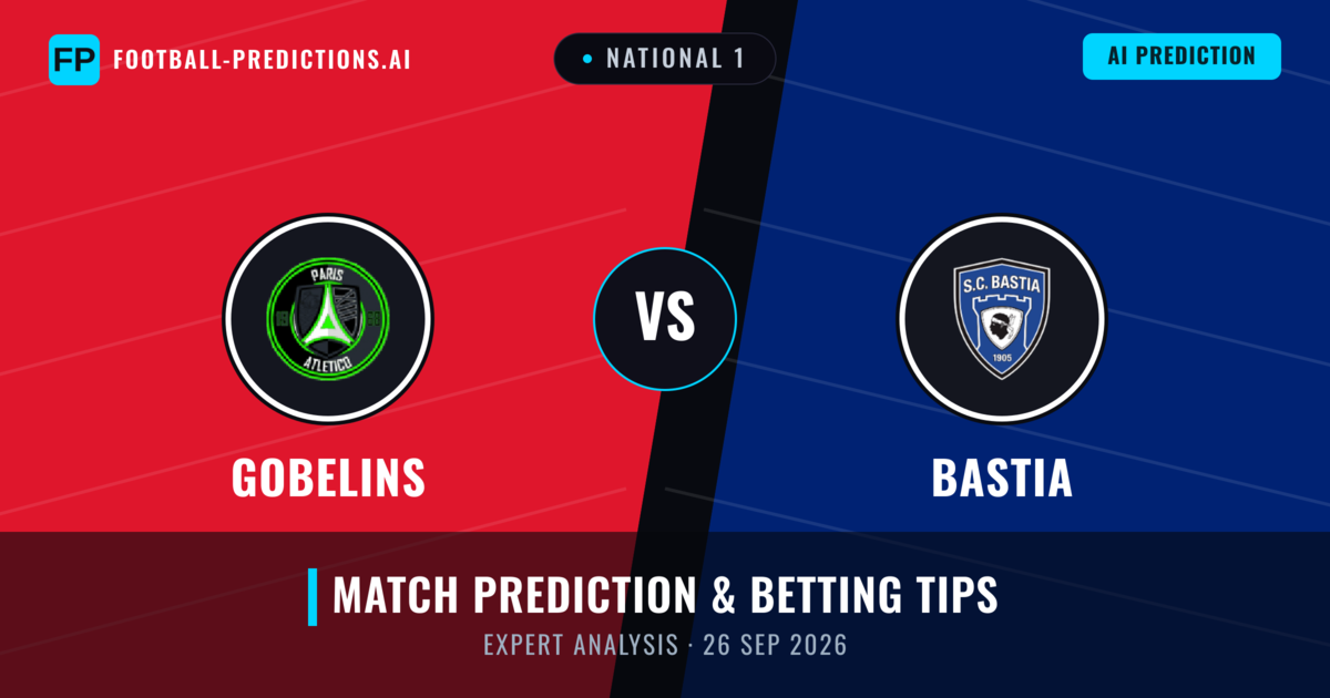 Gobelins vs Bastia — match prediction & preview