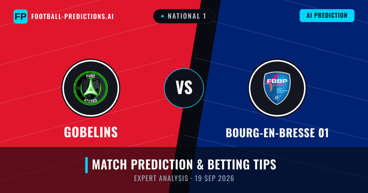 Gobelins vs Bourg-en-bresse 01 — match prediction & preview