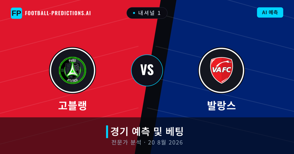 고블랭 대 발랑스 — 경기 예측 및 프리뷰