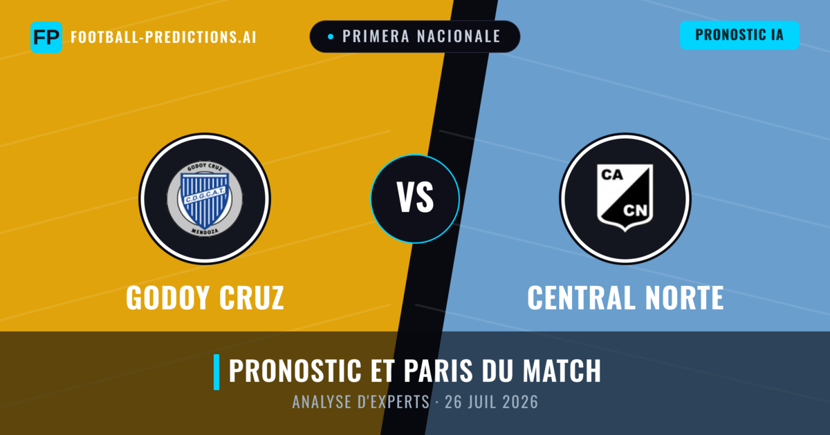 Godoy Cruz vs Central Norte — pronostic et avant-match