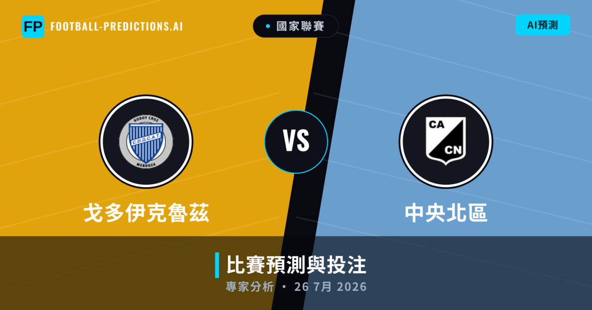 戈多伊克魯茲 vs 中央北區 — 比赛预测和前瞻