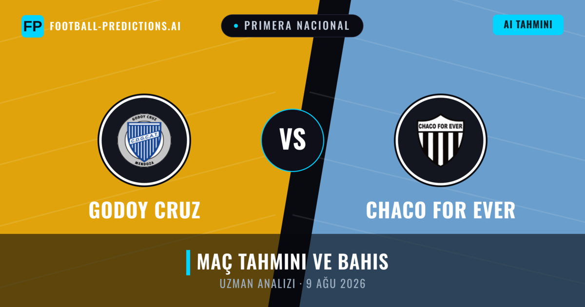 Godoy Cruz - Chaco For Ever — maç tahmini ve önizleme