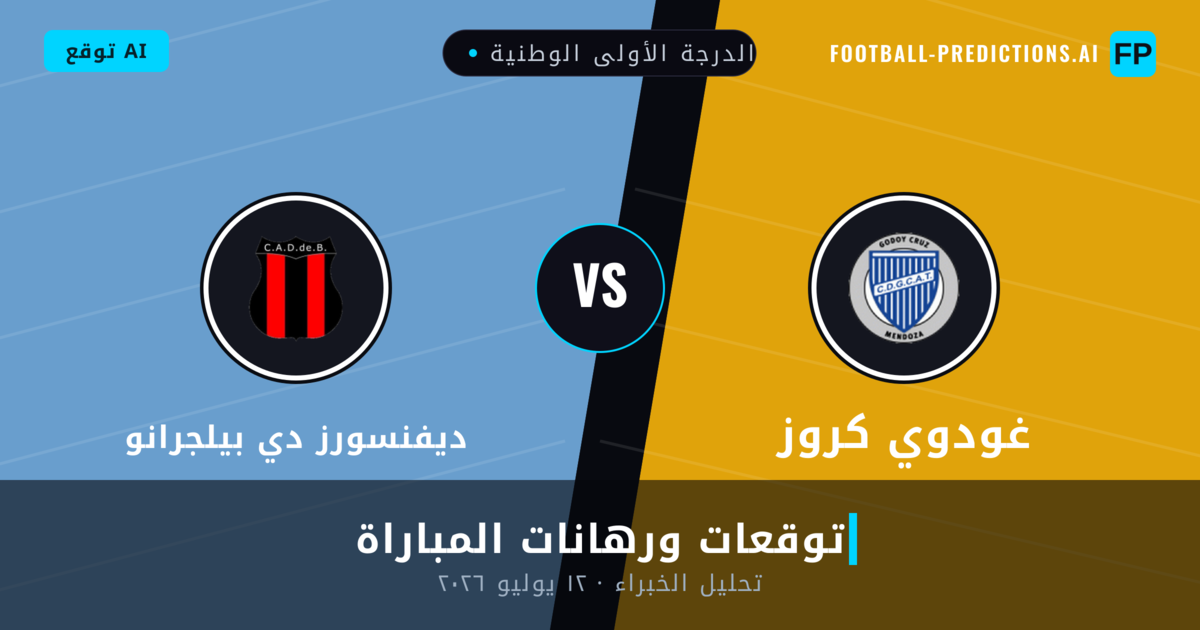 غودوي كروز ضد ديفنسورز دي بيلجرانو — توقعات ومعاينة المباراة