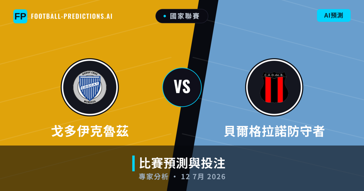 戈多伊克魯茲 vs 貝爾格拉諾防守者 — 比赛预测和前瞻