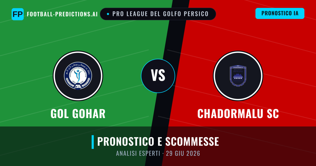 Gol Gohar vs Chadormalu SC — pronostico e anteprima del match