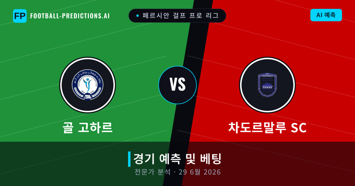 골 고하르 대 차도르말루 SC — 경기 예측 및 프리뷰