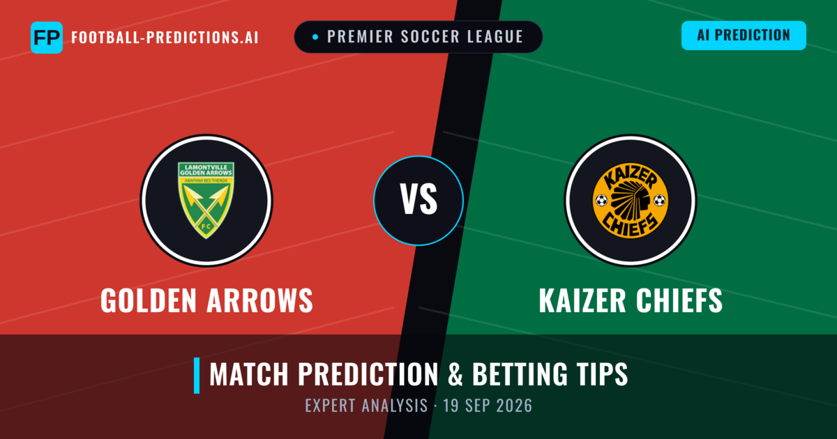Golden Arrows vs Kaizer Chiefs — match prediction & preview