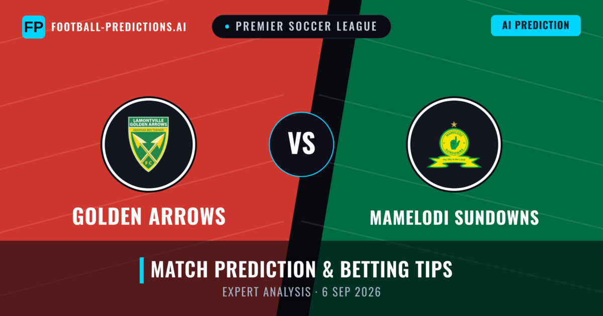 Golden Arrows vs Mamelodi Sundowns — match prediction & preview