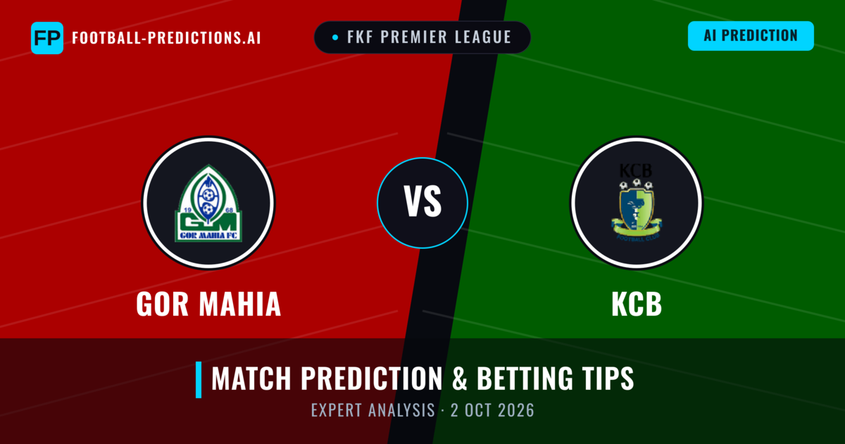 GOR Mahia vs KCB — match prediction & preview