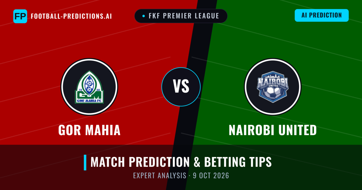 GOR Mahia vs Nairobi United — match prediction & preview