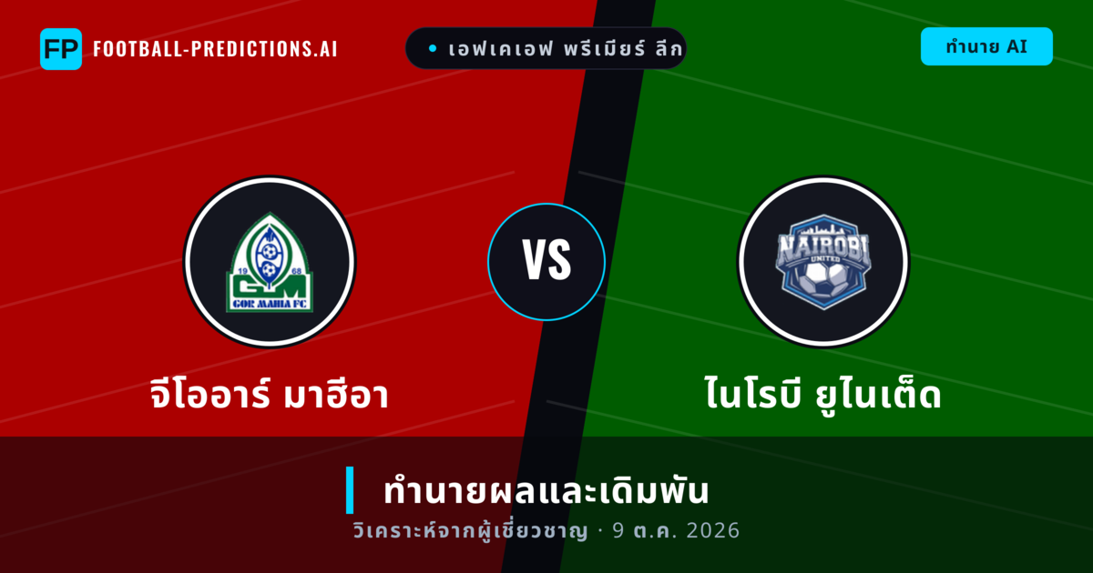 จีโออาร์ มาฮีอา พบ ไนโรบี ยูไนเต็ด — ทำนายผลและพรีวิวการแข่งขัน
