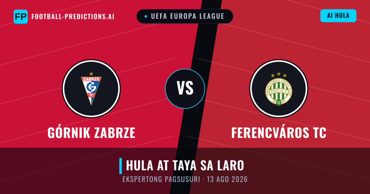 Górnik Zabrze vs Ferencváros TC — hula at preview ng laban