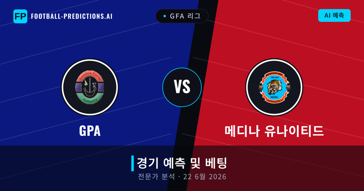 GPA 대 메디나 유나이티드 — 경기 예측 및 프리뷰