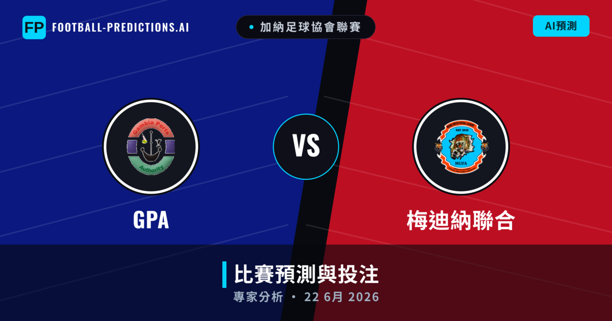 GPA vs 梅迪納聯合 — 比赛预测和前瞻