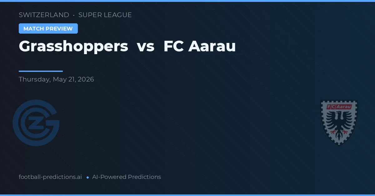 Grasshoppers vs FC Aarau — prediksi dan pratinjau pertandingan