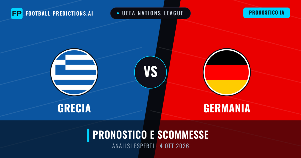 Grecia vs Germania — pronostico e anteprima del match