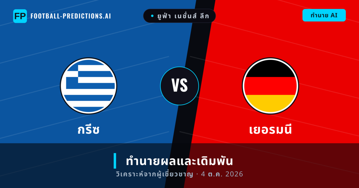 กรีซ พบ เยอรมนี — ทำนายผลและพรีวิวการแข่งขัน
