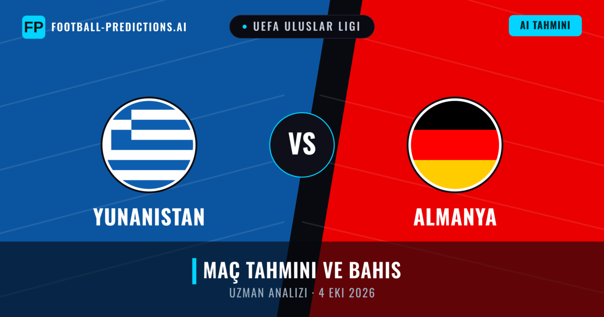 Yunanistan - Almanya — maç tahmini ve önizleme