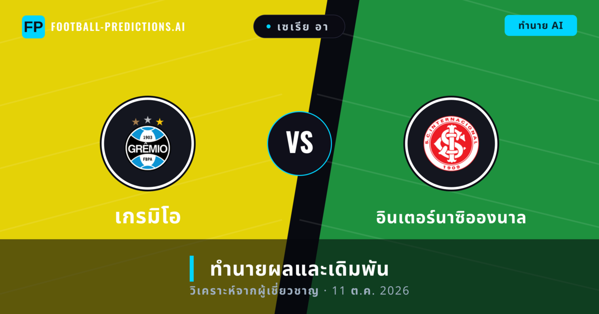 เกรมิโอ พบ อินเตอร์นาซิอองนาล — ทำนายผลและพรีวิวการแข่งขัน