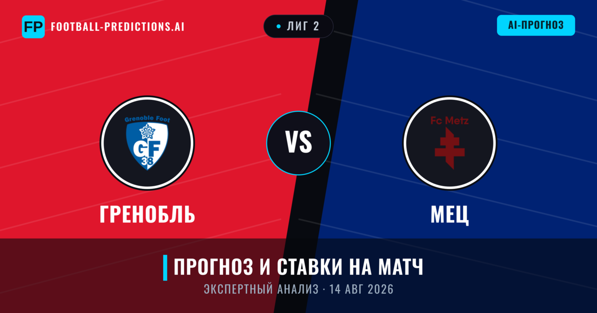 Гренобль – Мец — прогноз и превью матча