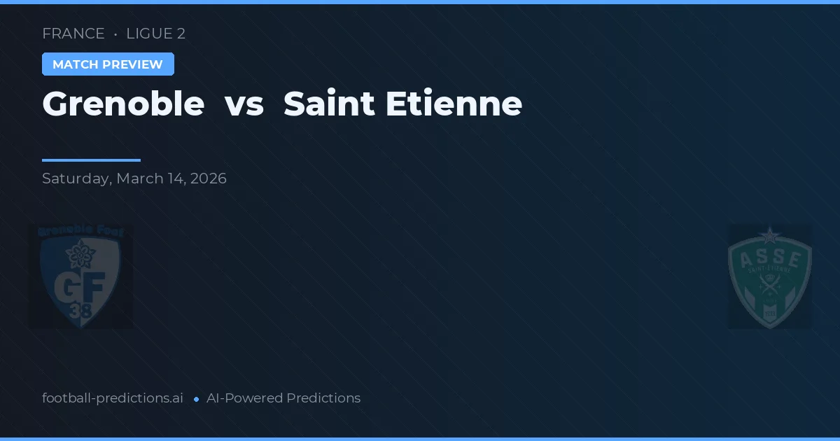 Grenoble vs Saint-Étienne — pronostico e anteprima del match
