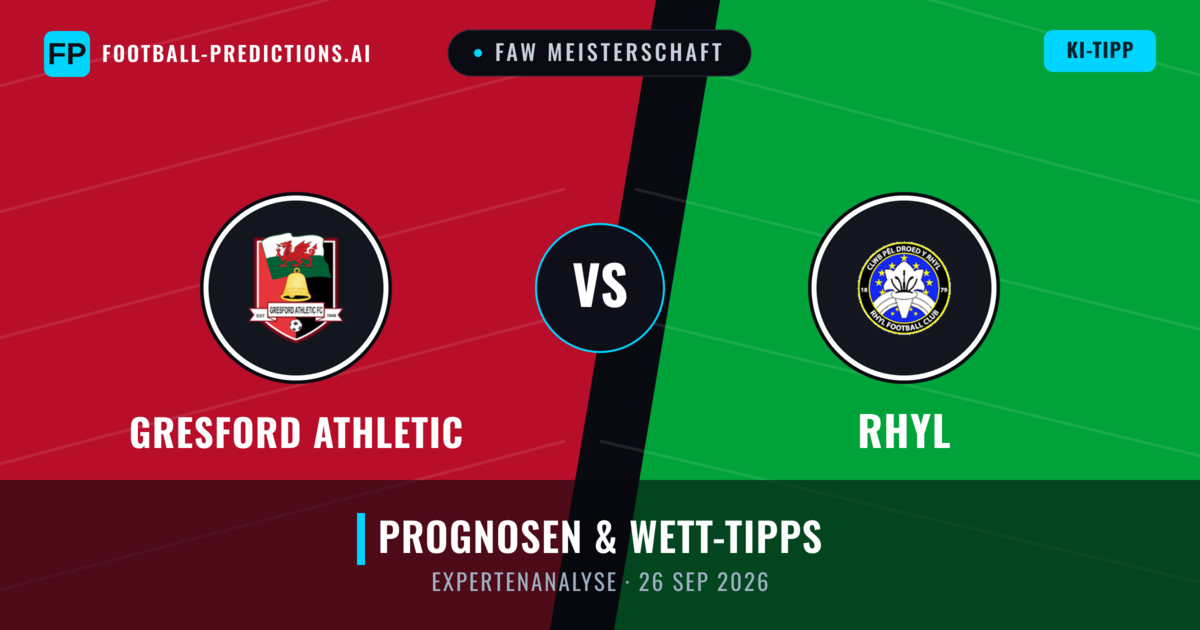 Gresford Athletic vs Rhyl — Prognose und Spielvorschau