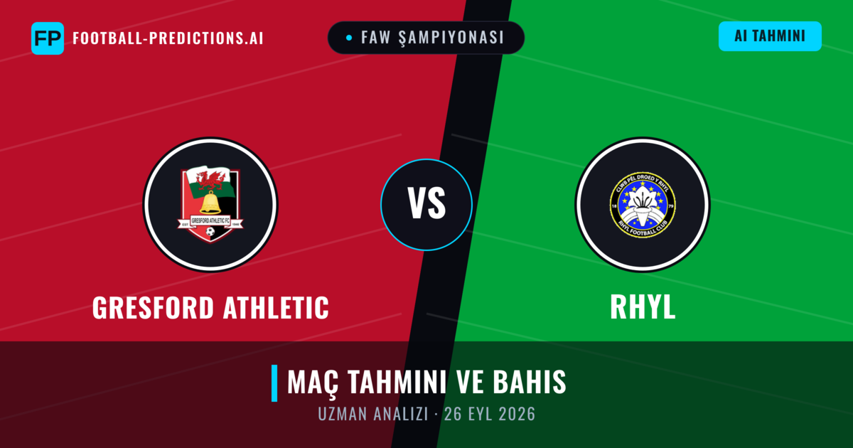 Gresford Athletic - Rhyl — maç tahmini ve önizleme