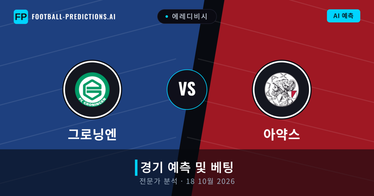 그로닝엔 대 아약스 — 경기 예측 및 프리뷰