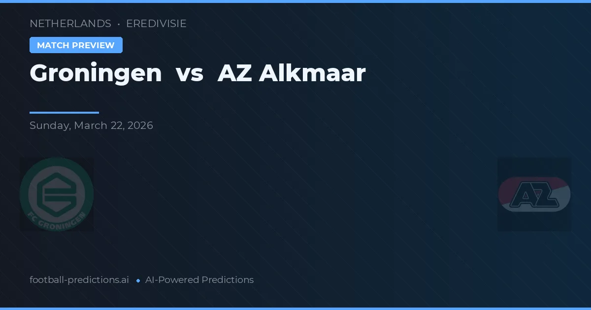 Groningen vs AZ Alkmaar — hula at preview ng laban