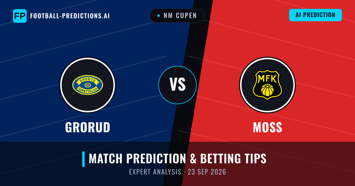 Grorud vs Moss — match prediction & preview