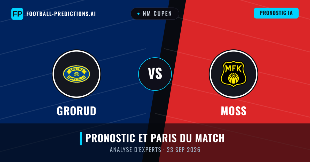 Grorud vs Moss — pronostic et avant-match
