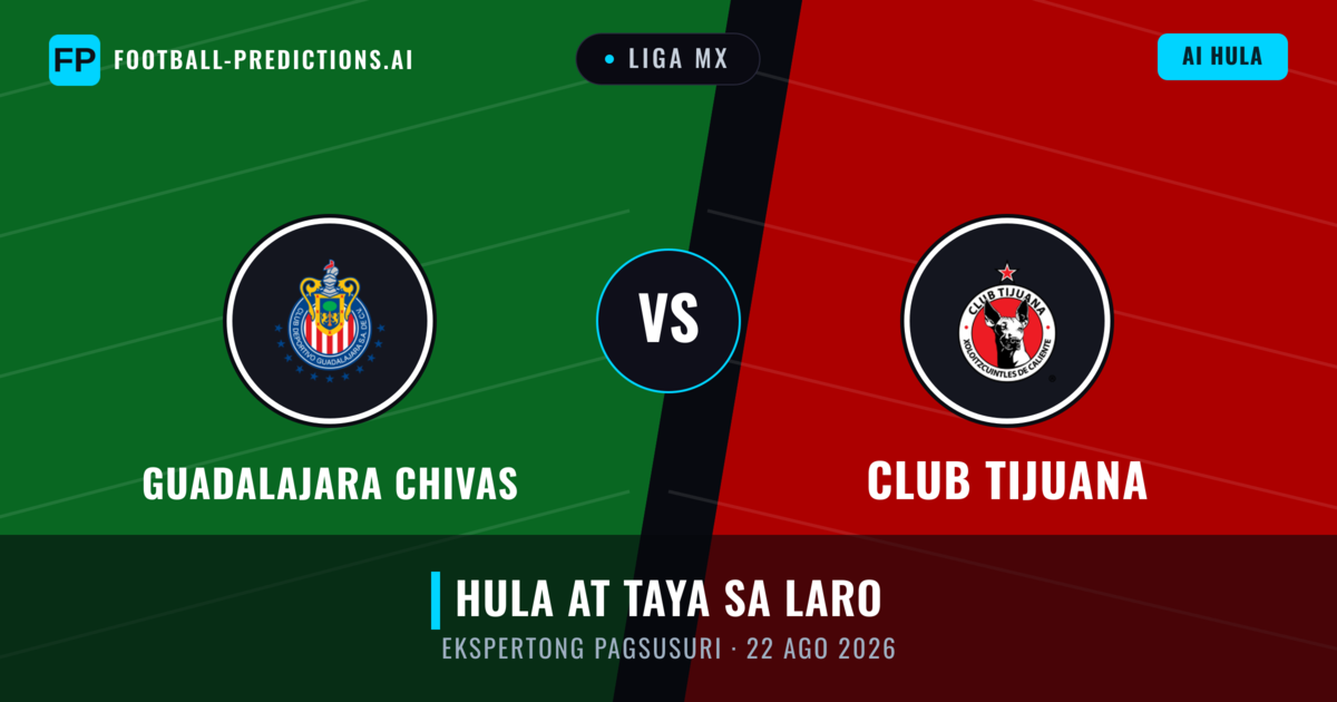 Guadalajara Chivas vs Club Tijuana — hula at preview ng laban
