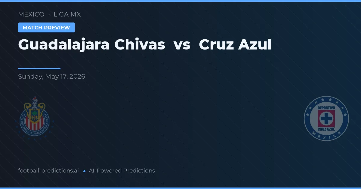 Chivas Guadalajara vs Cruz Azul — prediksi dan pratinjau pertandingan