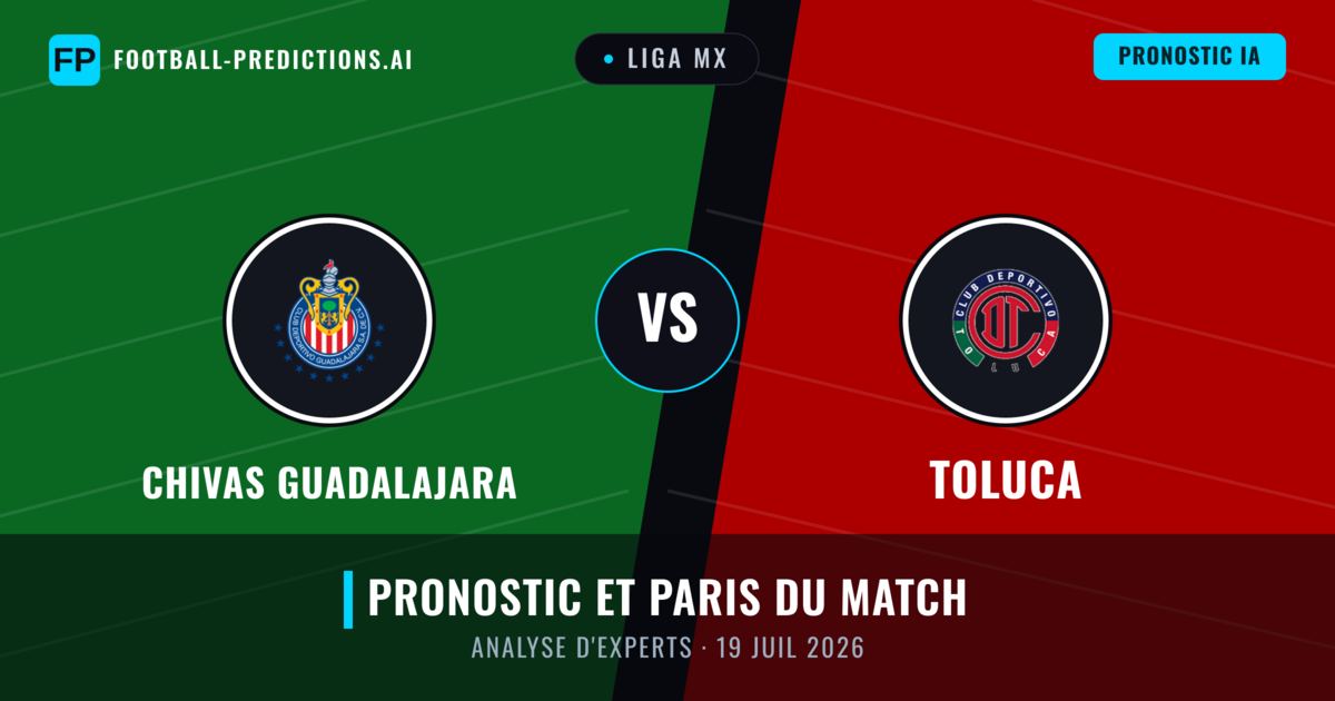 Chivas Guadalajara vs Toluca — pronostic et avant-match