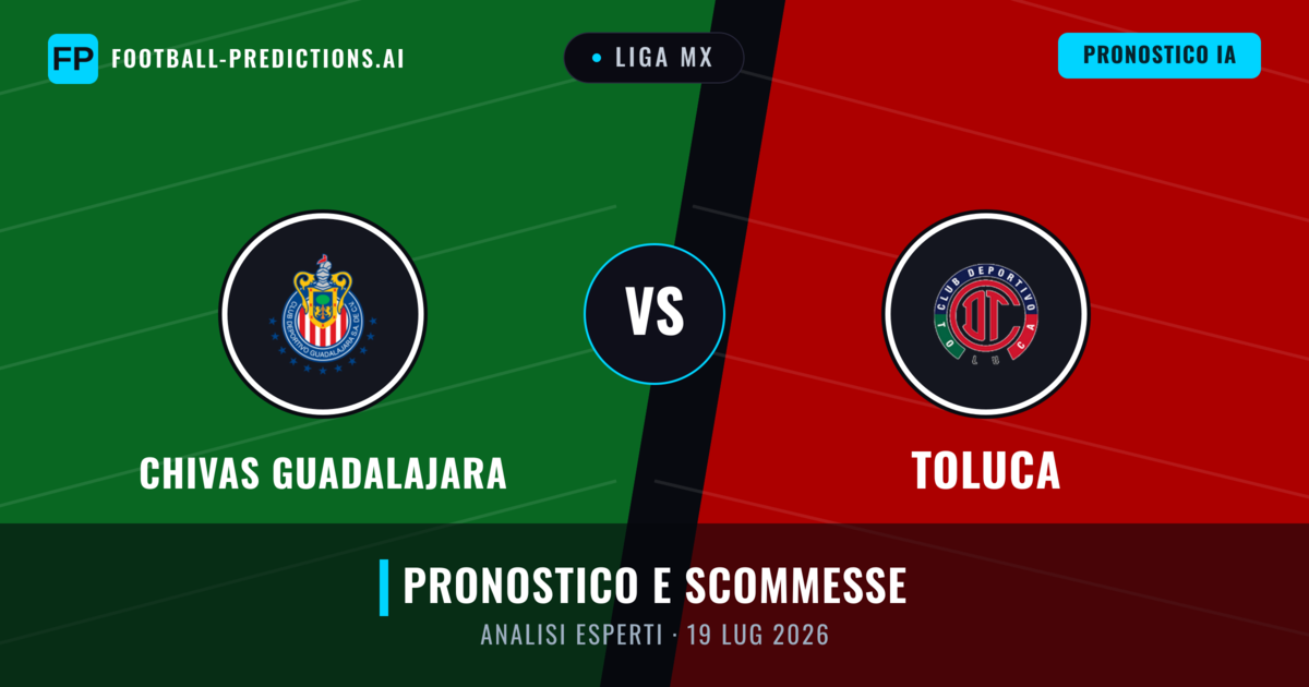 Chivas Guadalajara vs Toluca — pronostico e anteprima del match