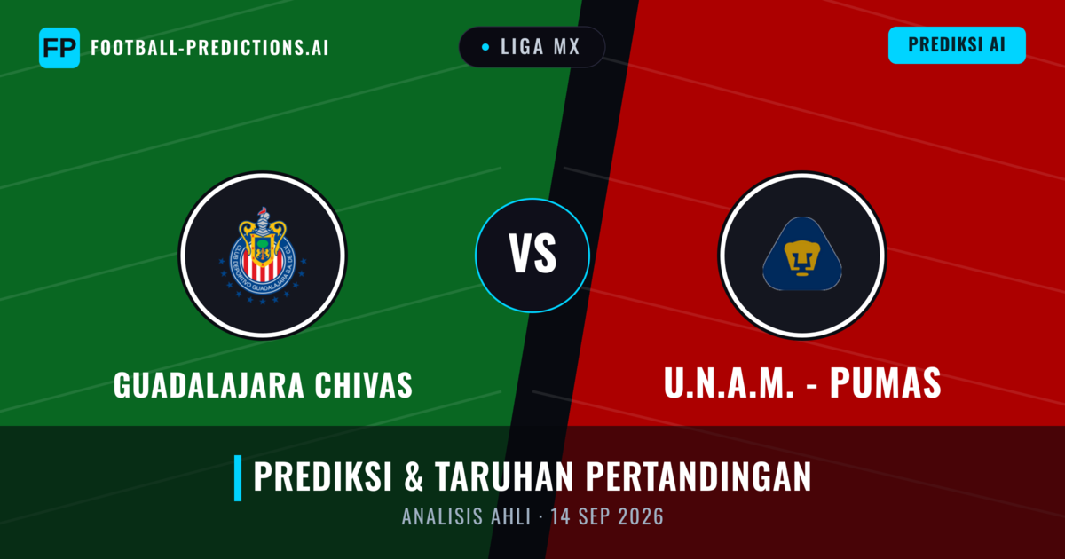 Chivas Guadalajara vs U.N.A.M. - Pumas — prediksi dan pratinjau pertandingan