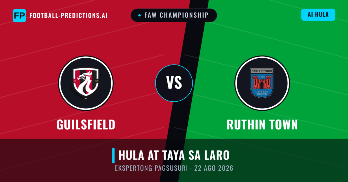Guilsfield vs Ruthin Town — hula at preview ng laban