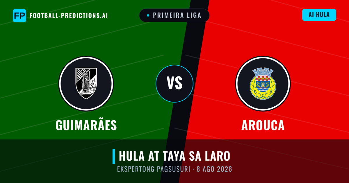 Guimarães vs Arouca — hula at preview ng laban
