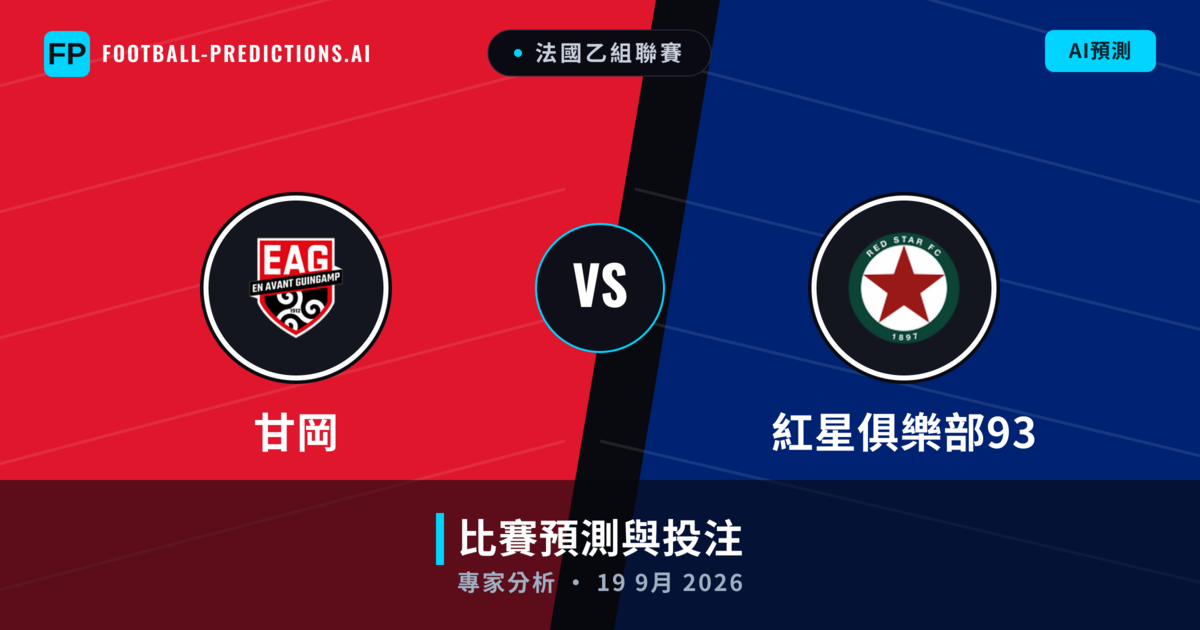 甘岡 vs 紅星俱樂部93 — 比赛预测和前瞻