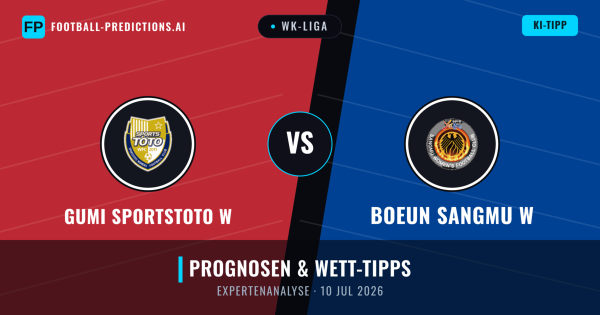 Gumi Sportstoto W vs Boeun Sangmu W — Prognose und Spielvorschau