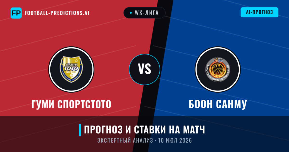 Гуми Спортстото – Боон Санму — прогноз и превью матча