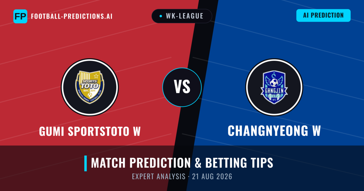 Gumi Sportstoto W vs Changnyeong W — match prediction & preview