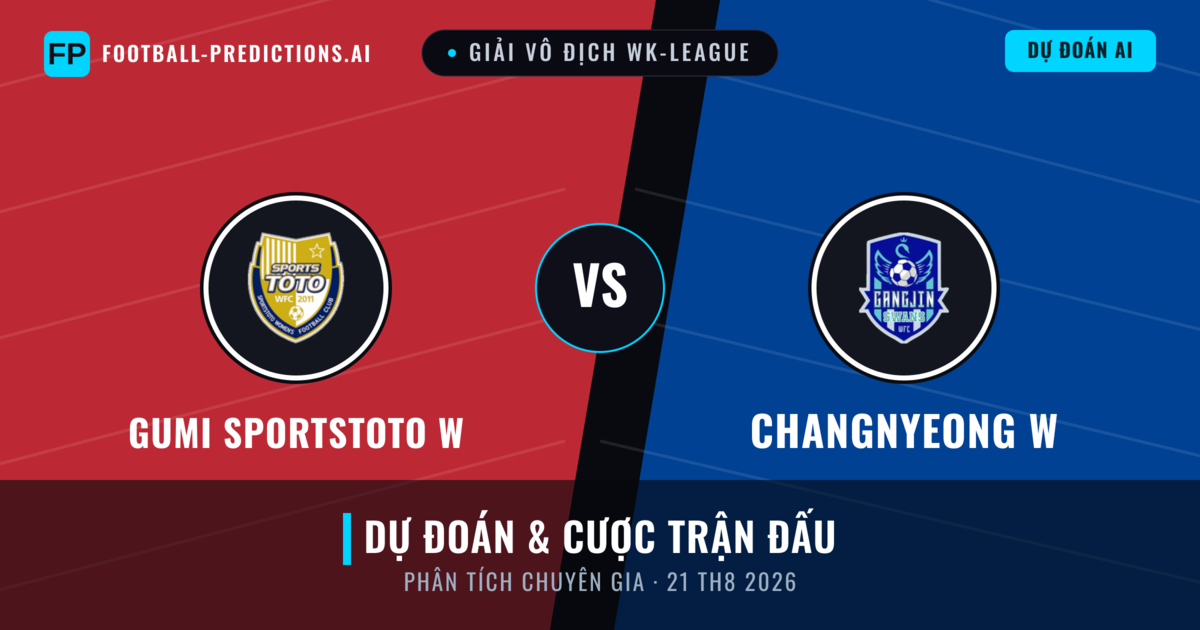 Gumi Sportstoto W vs Changnyeong W — dự đoán và xem trước trận đấu