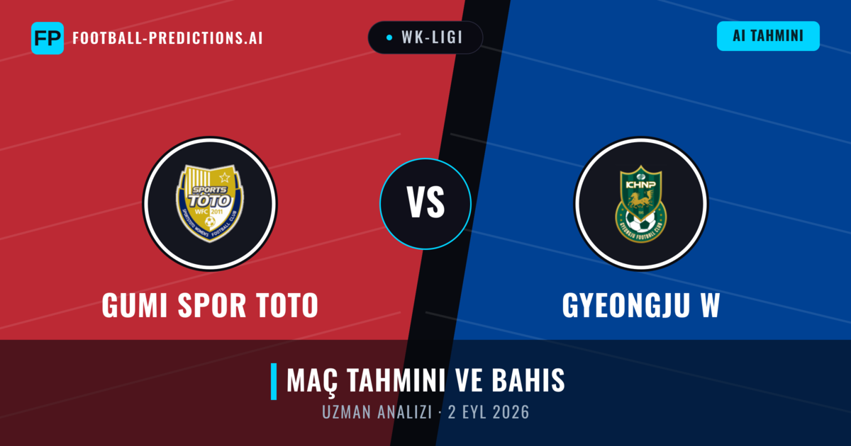 Gumi Spor Toto - Gyeongju W — maç tahmini ve önizleme