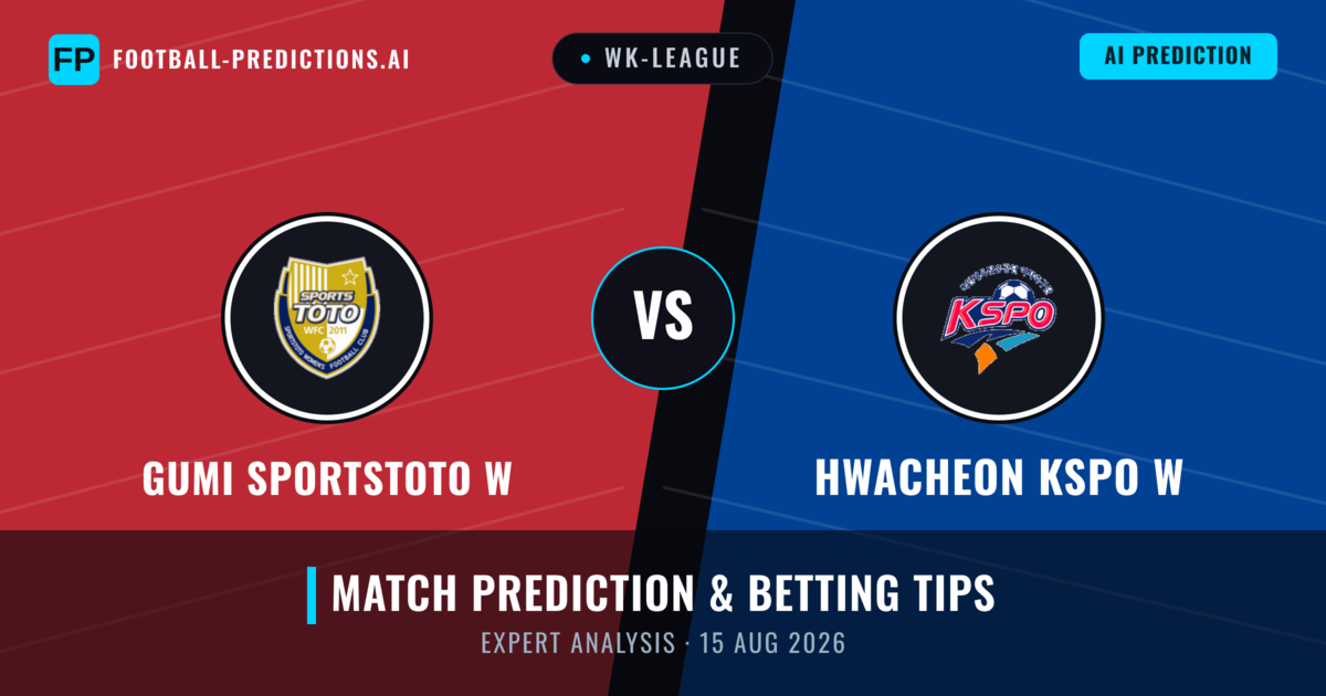 Gumi Sportstoto W vs Hwacheon KSPO W — match prediction & preview