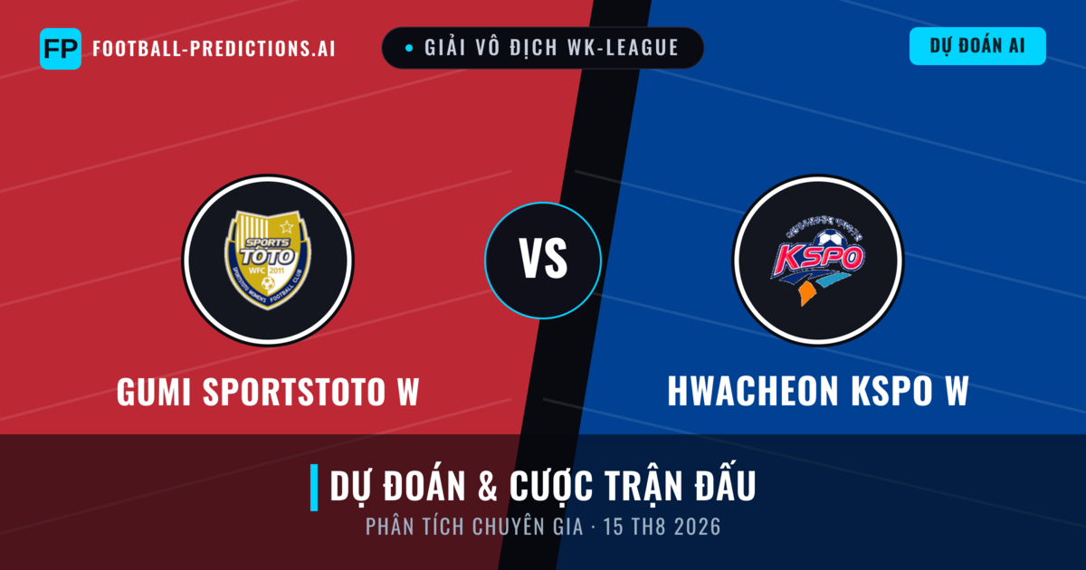 Gumi Sportstoto W vs Hwacheon KSPO W — dự đoán và xem trước trận đấu