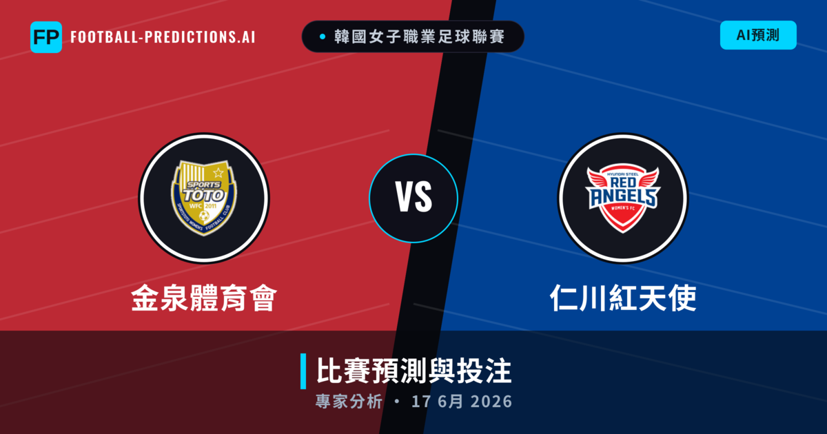 金泉體育會 vs 仁川紅天使 — 比赛预测和前瞻