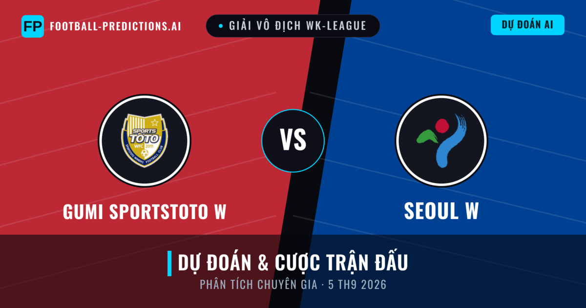 Gumi Sportstoto W vs Seoul W — dự đoán và xem trước trận đấu