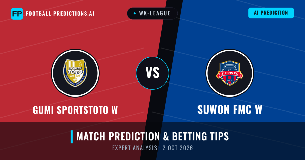 Gumi Sportstoto W vs Suwon FMC W — match prediction & preview