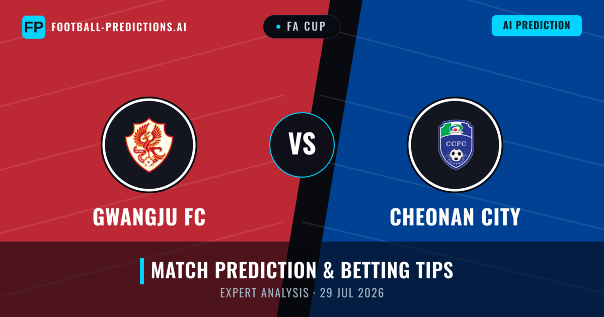 Gwangju FC vs Cheonan City — match prediction & preview
